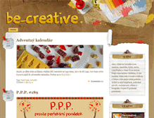 Tablet Screenshot of be-creative.sk